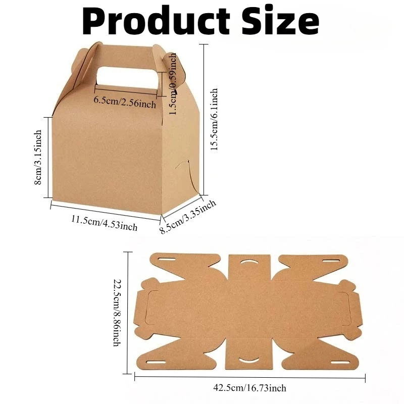 10個入り/20個入り クラフト紙製ギフトボックス、ケーキボ - Wedding/Event Supply Store のレビューと価格