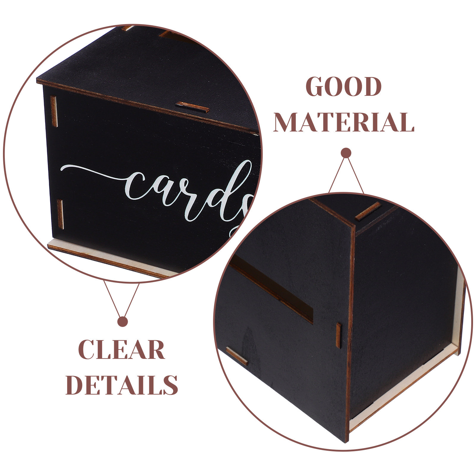 木製ウェディングカードボックス 素朴な魅力のある装飾カードホ - Wedding Card Box のレビューと価格