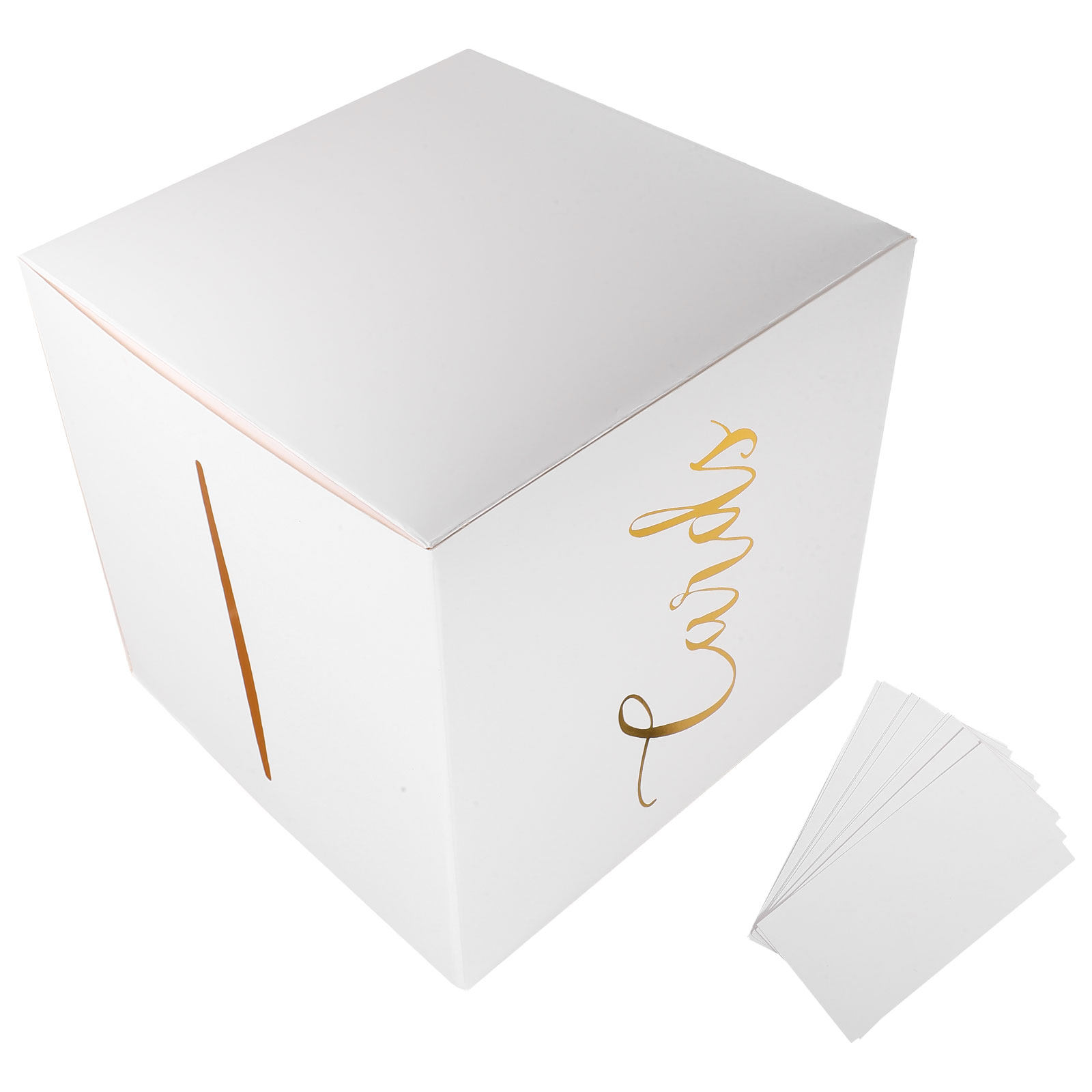 1個入り ウェディングカードボックス。厚手の紙製で、素朴な雰 - Wedding Card Box のレビューと価格