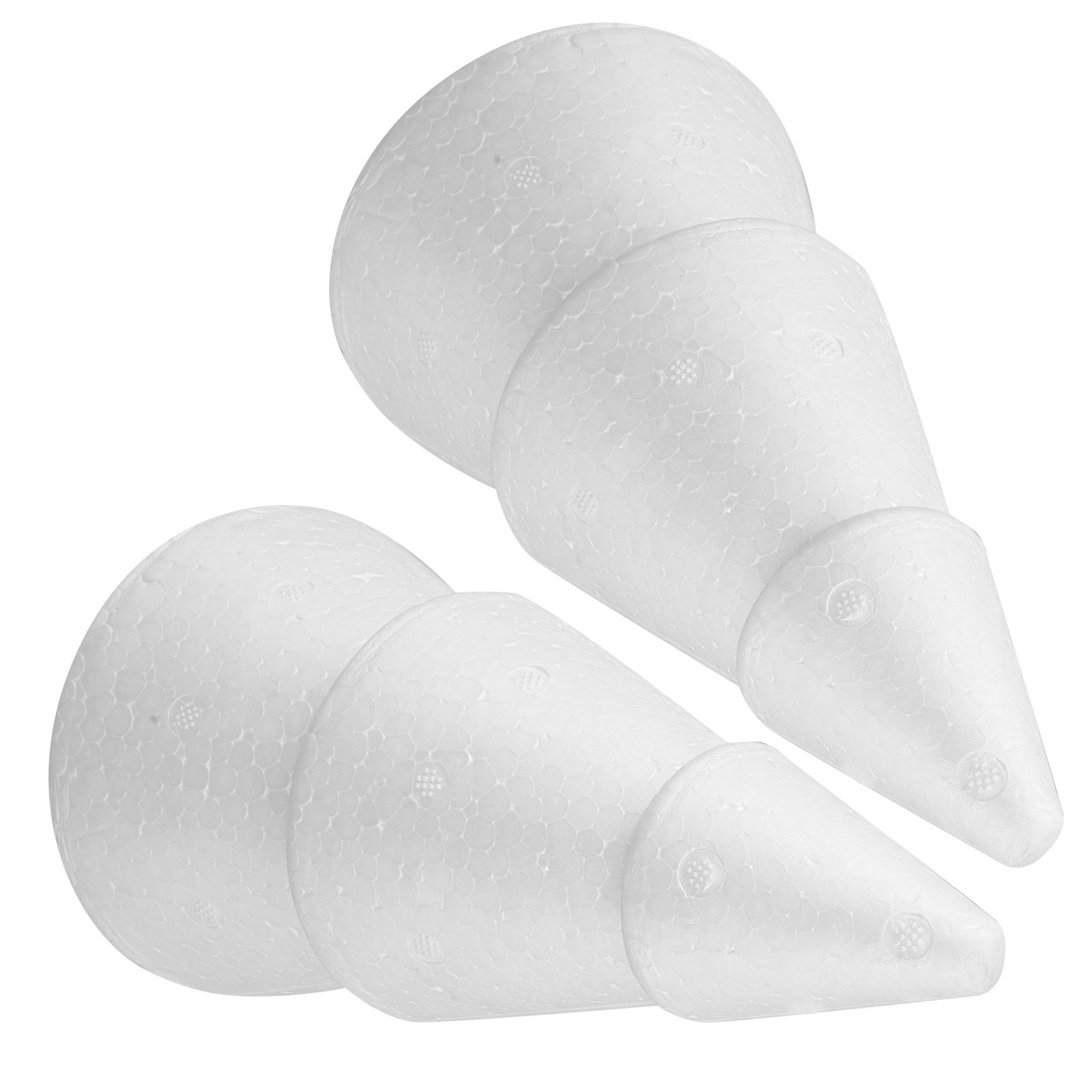 ポリスチレン製の木の形をしたコーン型オーナメント2個入り。サ - Wedding Decor Supply Store のレビューと価格