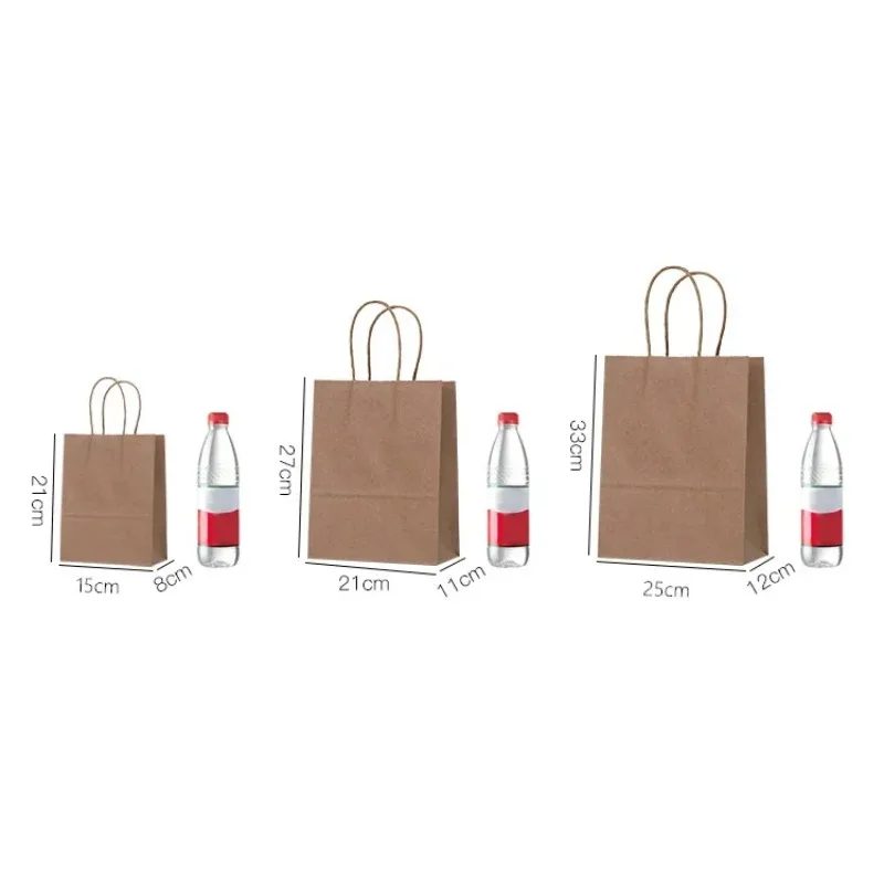 100個入り／セット、取っ手付きの無地のクラフト紙製ギフト包 - Wedding/Event Supply Store のレビューと価格